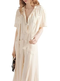 Lace Shirt Dress
