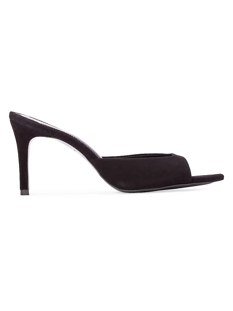 Brea 80MM Suede Mules