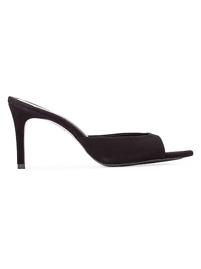 Brea 80MM Suede Mules