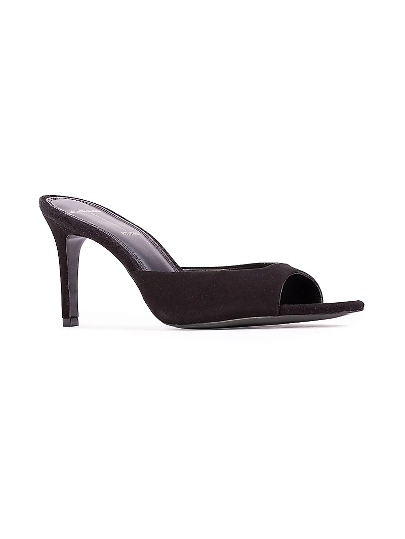 Brea 80MM Suede Mules