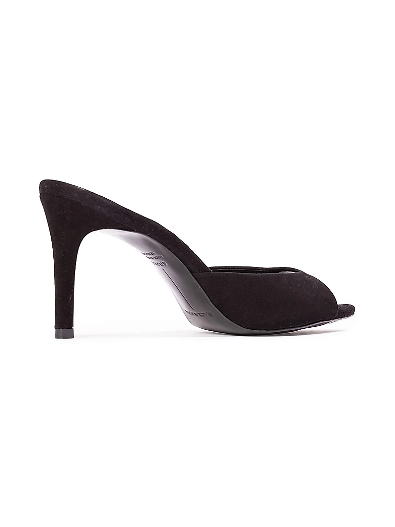 Brea 80MM Suede Mules