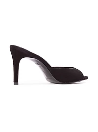 Brea 80MM Suede Mules