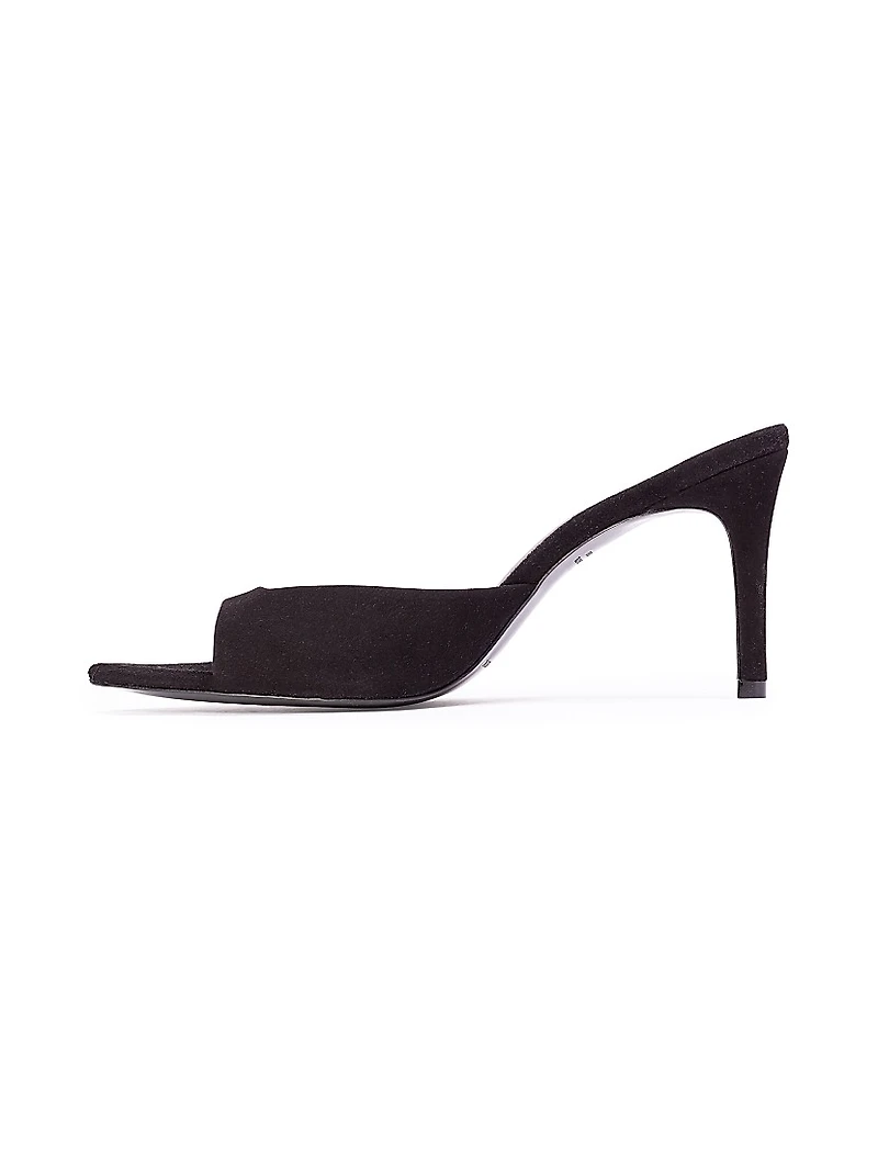 Brea 80MM Suede Mules
