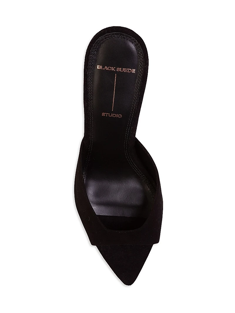 Brea 80MM Suede Mules