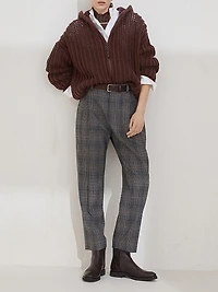 Stretch Cotton Poplin Shirt with Shiny Collar Detail