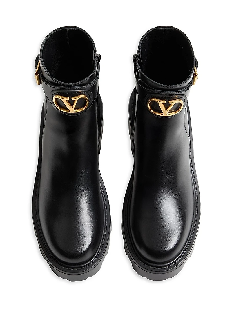 VLogo 55MM Signature Calfskin Ankle Boots
