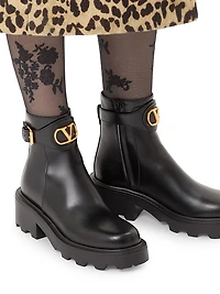VLogo 55MM Signature Calfskin Ankle Boots