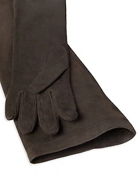 Couture Suede Long Gloves