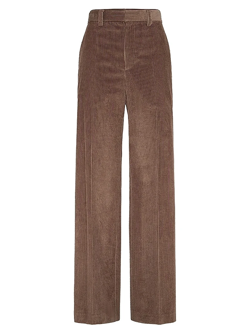 Cotton Corduroy Loose Trousers