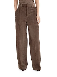 Cotton Corduroy Loose Trousers