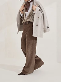 Cotton Corduroy Loose Trousers