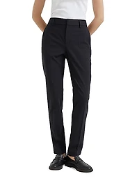 Tropical Luxury Wool Cigarette Trousers with Monili