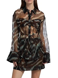 Clea Sheer Silk Blouse