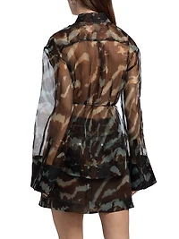 Clea Sheer Silk Blouse