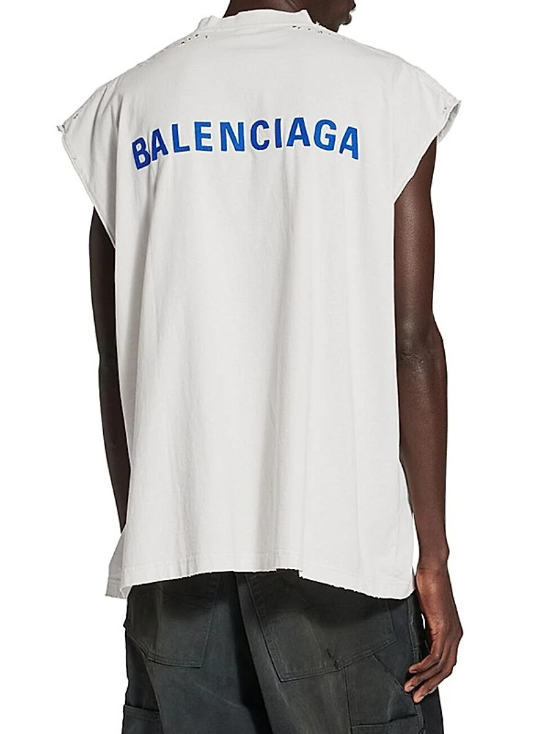 Balenciaga Back Sleeveless T-Shirt
