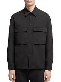 Pocketed Snap Closure Shirt