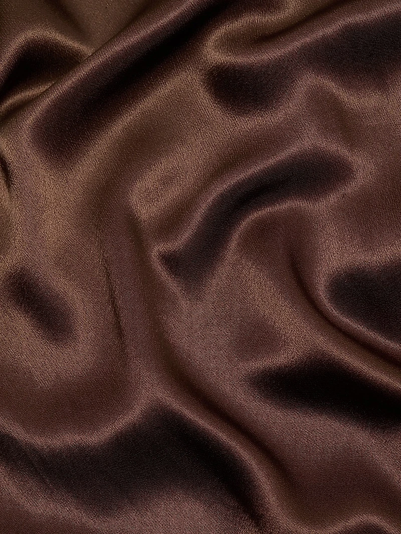 Solene Satin Sleeveless Midi-Dress