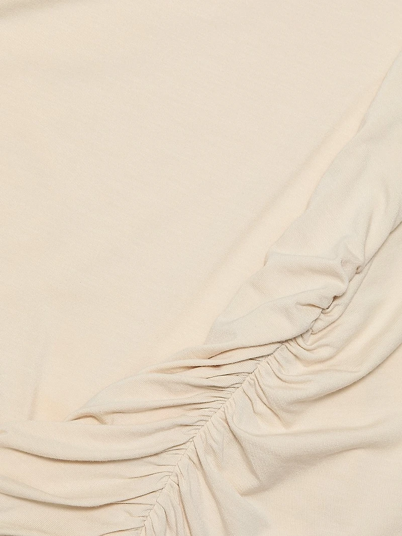 Joelle Fitted Ruched Long-Sleeve Top