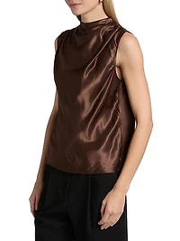 Kaleen Draped Sleeveless Top