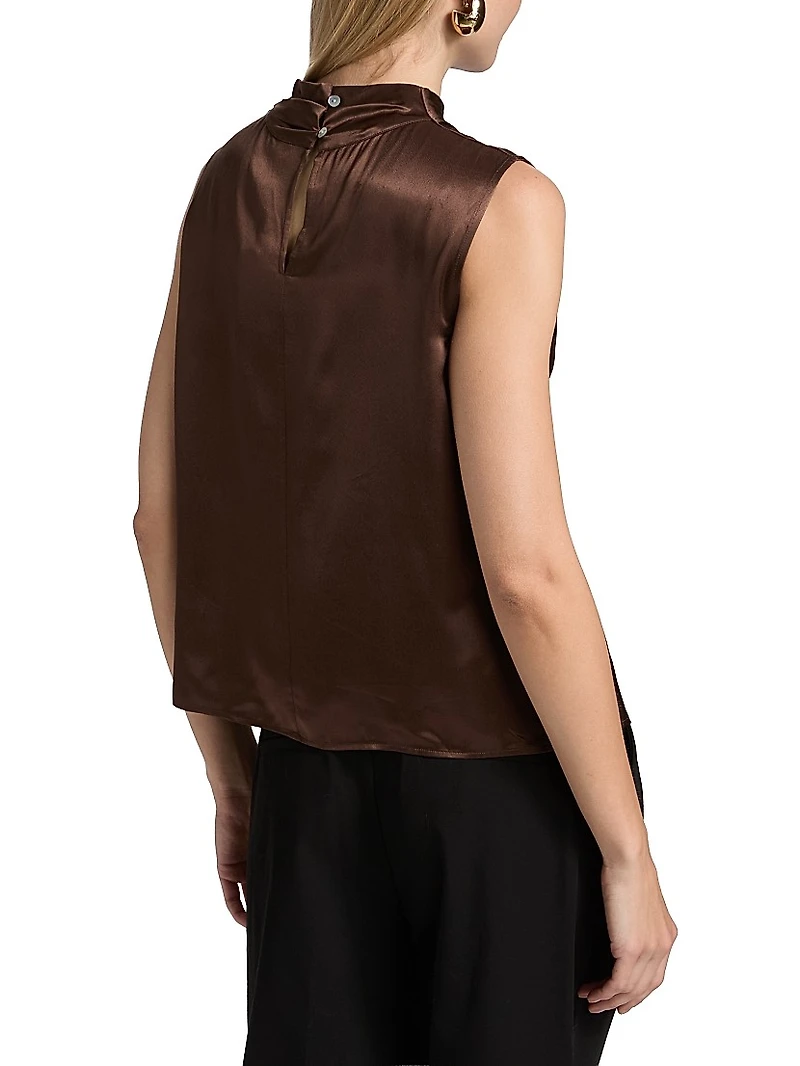 Kaleen Draped Sleeveless Top