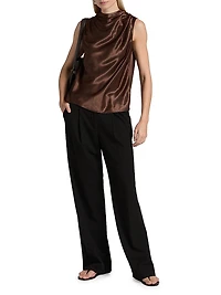 Kaleen Draped Sleeveless Top