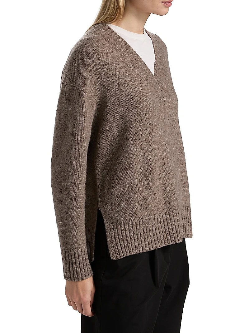 Gisella Cashmere-Silk V-Neck Sweater