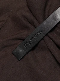 Leather Tab Mini Skirt