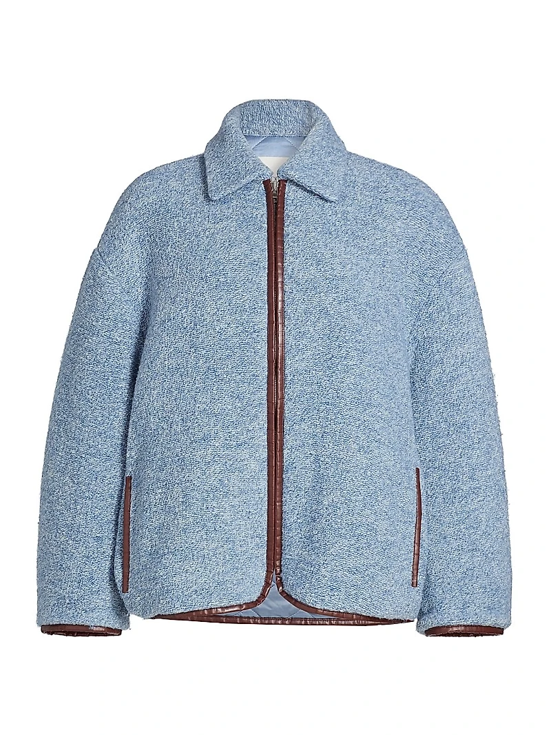 Wool-Blend Fleece Jacket