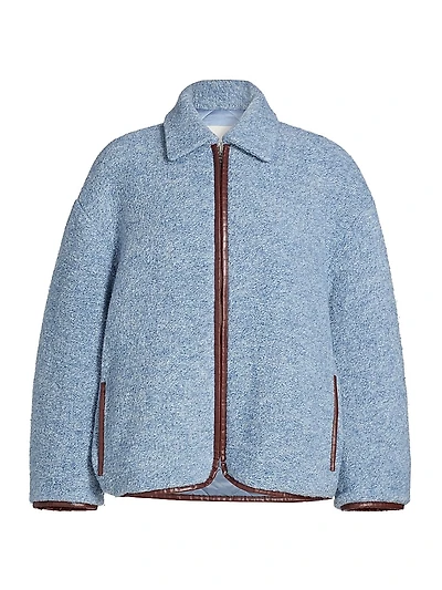Wool-Blend Fleece Jacket