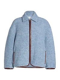 Wool-Blend Fleece Jacket