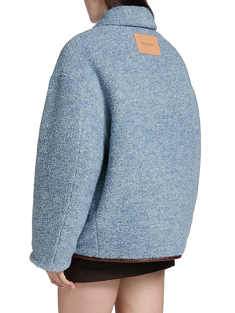 Wool-Blend Fleece Jacket