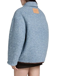 Wool-Blend Fleece Jacket
