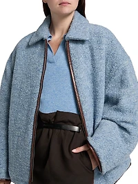 Wool-Blend Fleece Jacket