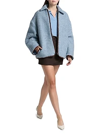 Wool-Blend Fleece Jacket