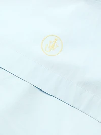 Draped Cotton Peplum Shirt