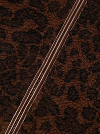Sun Leopard Print Sherpa Jacket