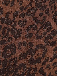 Irina Leopard Jacquard Crop Pants