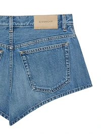 Mini Shorts Washed Denim