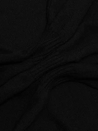 Natalie Wool Knit Turtleneck Midi-Dress