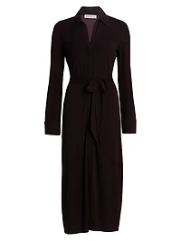 Lydia Jersey Midi-Shirtdress