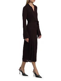 Lydia Jersey Midi-Shirtdress