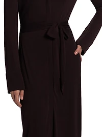 Lydia Jersey Midi-Shirtdress