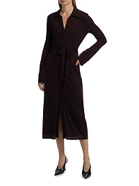 Lydia Jersey Midi-Shirtdress