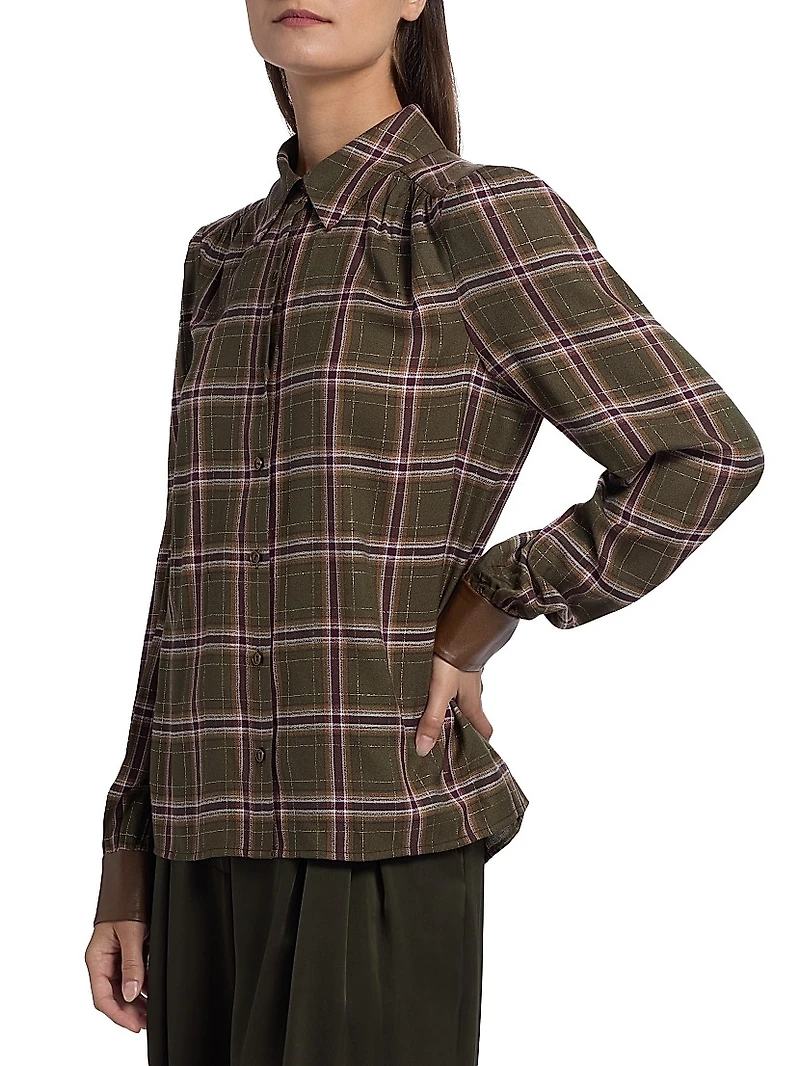 Jeremy Plaid Button-Front Shirt