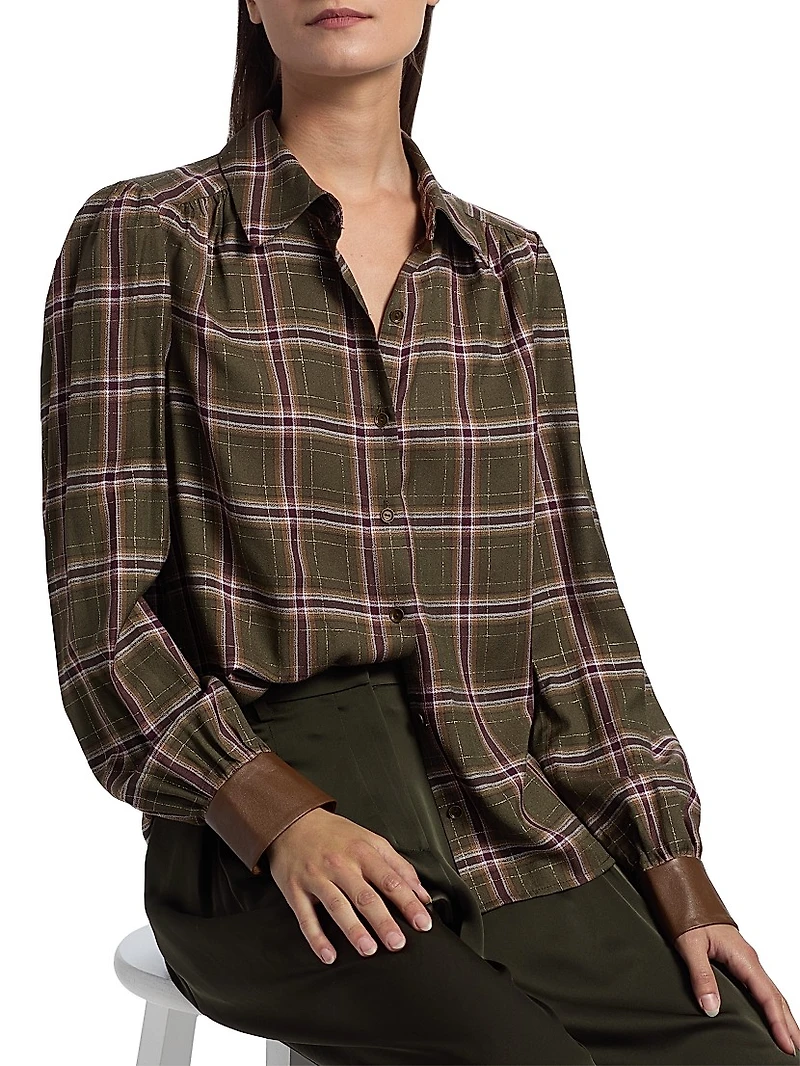Jeremy Plaid Button-Front Shirt