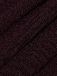 Shelly Ribbed-Knit Balloon-Sleeve Sweater