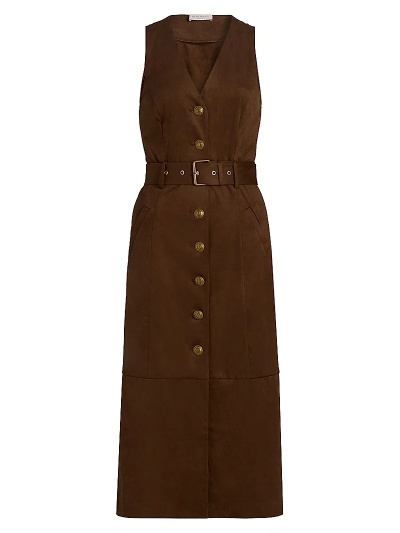 Marcia Belted Midi-Shirtdress