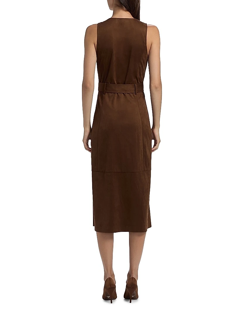 Marcia Belted Midi-Shirtdress