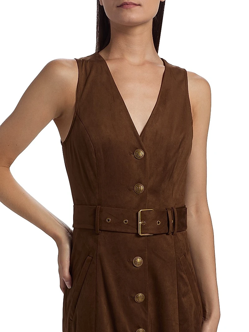 Marcia Belted Midi-Shirtdress