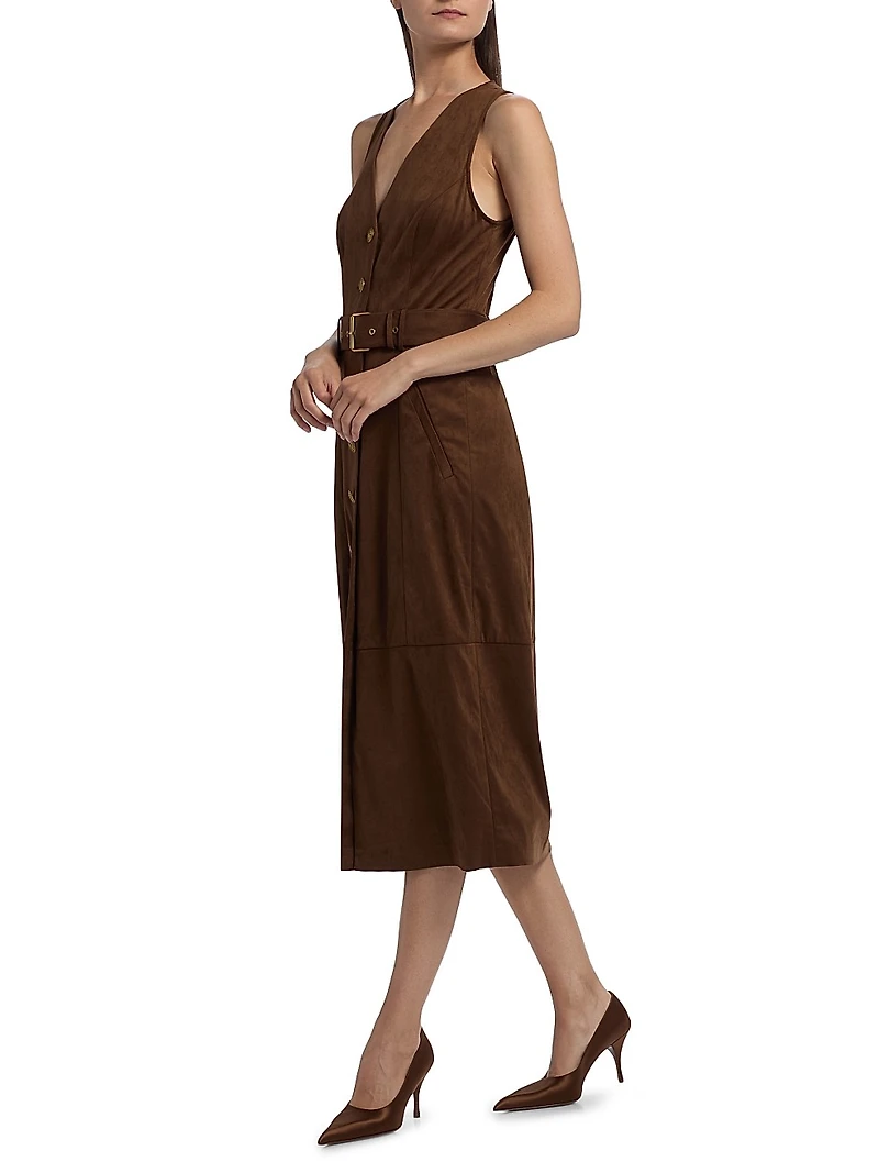 Marcia Belted Midi-Shirtdress